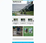 Kleine Seitenvorschau von radfahren.de