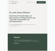 Kleine Seitenvorschau von frauenarztpraxis-schuerer.de