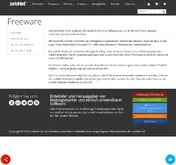 Kleine Seitenvorschau von freeware.zebnet.de