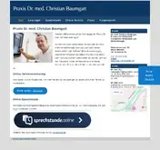 Kleine Seitenvorschau von praxis-dr-baumgart.de