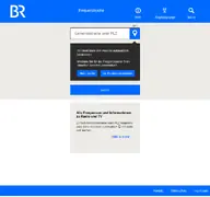 Kleine Seitenvorschau von frequenzsuche.br.de