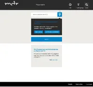 Kleine Seitenvorschau von frequenzsuche.mdr.de
