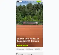 Kleine Seitenvorschau von tennisgmuend.de