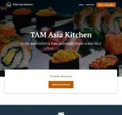 Kleine Seitenvorschau von tam-asiakitchen.de