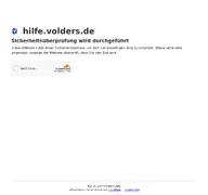 Kleine Seitenvorschau von hilfe.volders.de