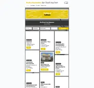 Kleine Seitenvorschau von kulturkalender-aachen.de