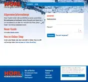 Kleine Seitenvorschau von kundenportal.hoerl-getraenke.de