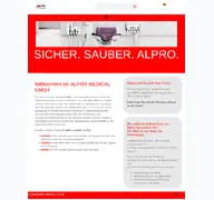 Kleine Seitenvorschau von alpro-medical.de