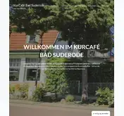 Kleine Seitenvorschau von kurcafe-bad-suderode.de