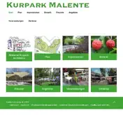 Kleine Seitenvorschau von kurpark-malente.de