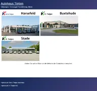 Kleine Seitenvorschau von auto-tietjen.de