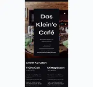 Kleine Seitenvorschau von daskleinecafenw.de