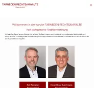 Kleine Seitenvorschau von tarneden.de