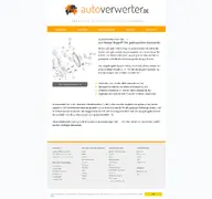 Kleine Seitenvorschau von autoverwerter.de