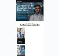 Kleine Seitenvorschau von i-med-cert.de
