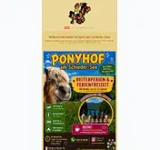 Kleine Seitenvorschau von ponyhofamschiedersee.de