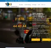 Kleine Seitenvorschau von taxi-mannheim.de