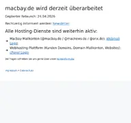 Kleine Seitenvorschau von macbay.de