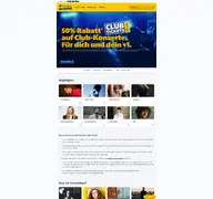 Kleine Seitenvorschau von postbankclubtickets.de