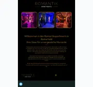 Kleine Seitenvorschau von romantikapartment.de