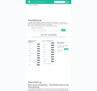 Kleine Seitenvorschau von traum-deutung.de