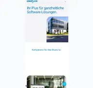 Kleine Seitenvorschau von uniplus.de