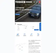 Kleine Seitenvorschau von tekken.de