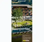 Kleine Seitenvorschau von rauriserhof.at