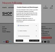 Kleine Seitenvorschau von museum-folkwang.ticketfritz.de