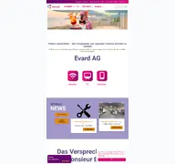 Kleine Seitenvorschau von evard.ch