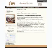 Kleine Seitenvorschau von gasthaus-zurpost-nw.de