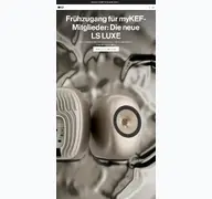 Kleine Seitenvorschau von kef.com