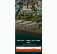 Kleine Seitenvorschau von aydinbeyfamous.resorthotel.de