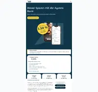 Kleine Seitenvorschau von ayvensbank.de