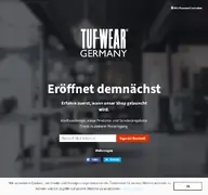 Kleine Seitenvorschau von tufwear-germany.de