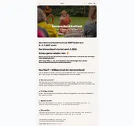 Kleine Seitenvorschau von sommerland-festival.de
