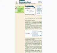 Kleine Seitenvorschau von integralrechner.de