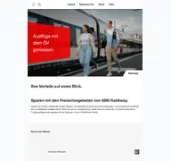 Kleine Seitenvorschau von freizeit.sbb.ch