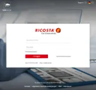 Kleine Seitenvorschau von b2b.ricosta.de