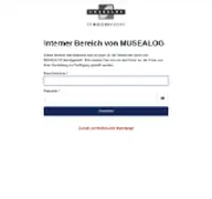 Kleine Seitenvorschau von intern.musealog.de