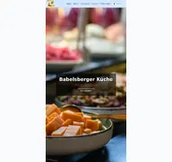 Kleine Seitenvorschau von babelsbergerkueche.de