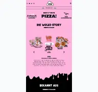 Kleine Seitenvorschau von pizza-wolke.de