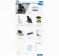 Kleine Seitenvorschau von invacare.de