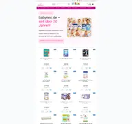 Kleine Seitenvorschau von babyneo.de