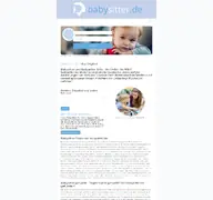 Kleine Seitenvorschau von babysitter.de