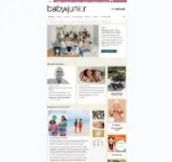 Kleine Seitenvorschau von babyundjunior.de