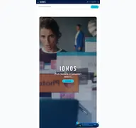 Kleine Seitenvorschau von ionos.de
