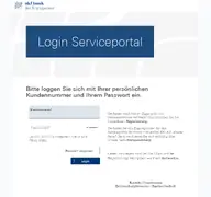 Kleine Seitenvorschau von serviceportal.akf.de