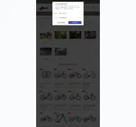 Kleine Seitenvorschau von cyclery.de