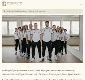 Kleine Seitenvorschau von physiogym-mbh.de